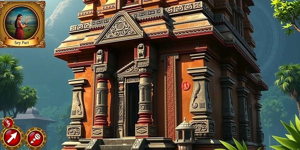 Temple Legacy Quest - Ancient South Indian Temple Exploration Temple Legacy Quest gameplay showing ancient South Indian temple with intricate carvings